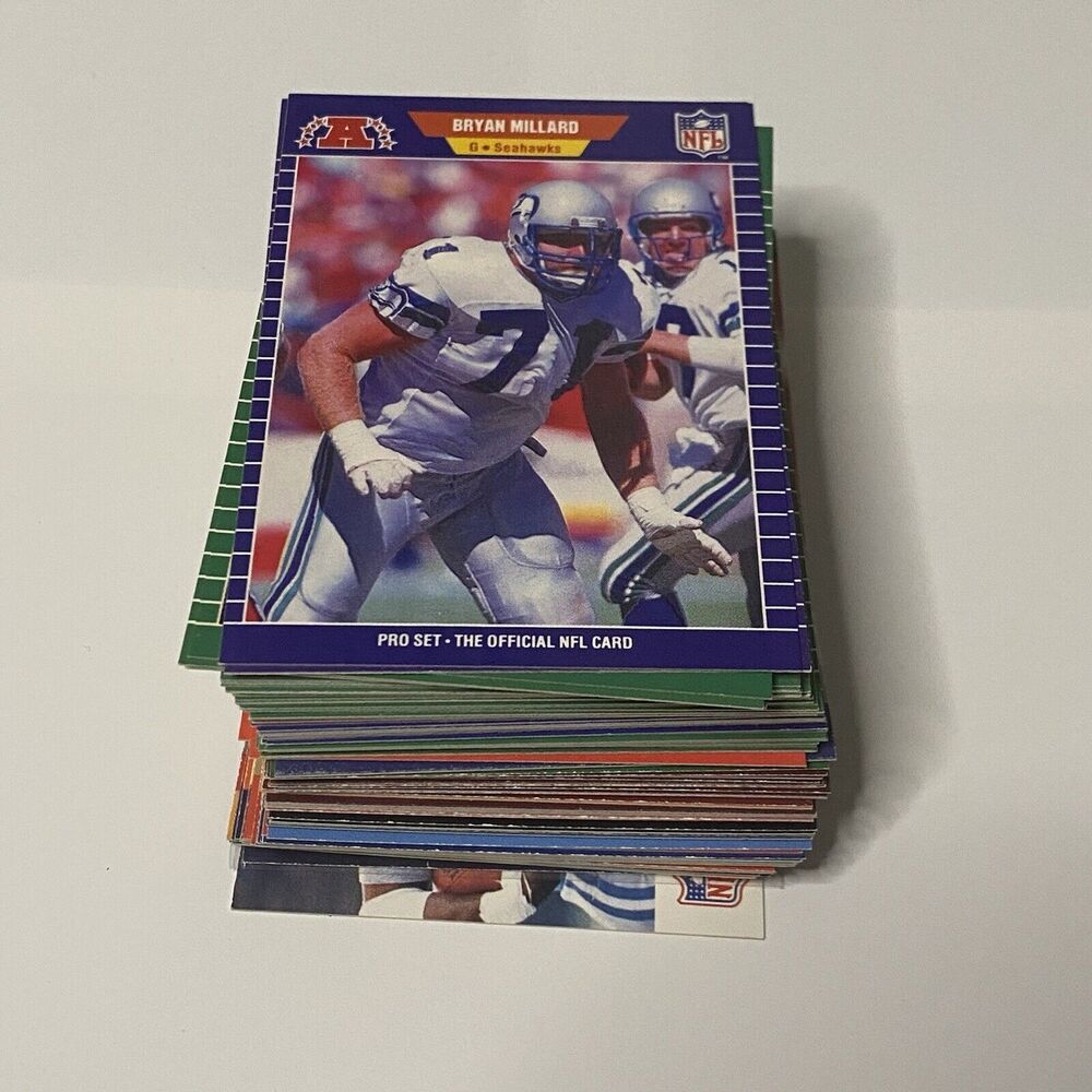 1989 - 1990 Pro Set Football Cards Lot of 87 Cards Vintage